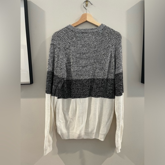 Men’s sweater from Denim & Flower size M-white and grey NWT - Picture 4 of 4